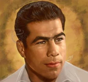 سفارش نقاشی | نقاشی جهان پهلوان غلامرضا تختی