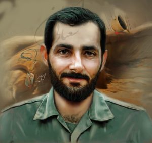 نقاشی شهید مهدی باکری | نقاشی شهید | نقاشی شهدا