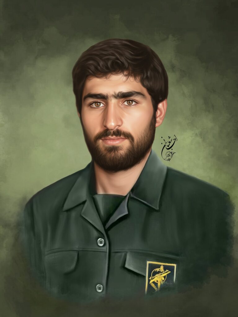 شهید ابراهیم اصغری | نقاشی شهید | نقاشی شهدا