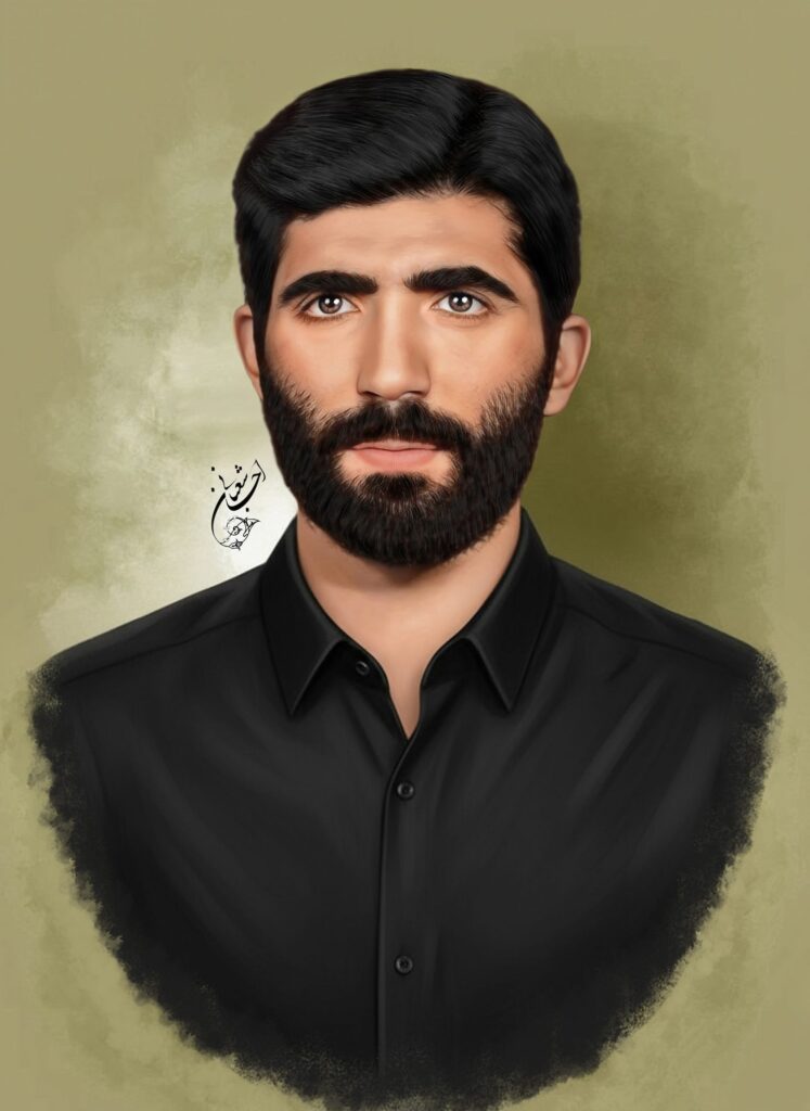نقاشی شهید حجت آقایی | نقاشی شهید | نقاشی شهدا
