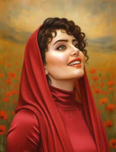 الناز شاکردوست | نقاشی چهره | احسان شعبانی