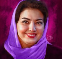 آناهیتا همتی سفارش نقاشی | نقاشی آناهیتا همتی | نقاشی چهره | احسان شعبانی