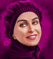 ماه چهره خلیلی سفارش نقاشی | ماه چهره خلیلی | نقاشی چهره | احسان شعبانی