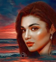 نقاشی هانده آرچل سفارش نقاشی | نقاشی هانده آرچل | نقاشی چهره | احسان شعبانی